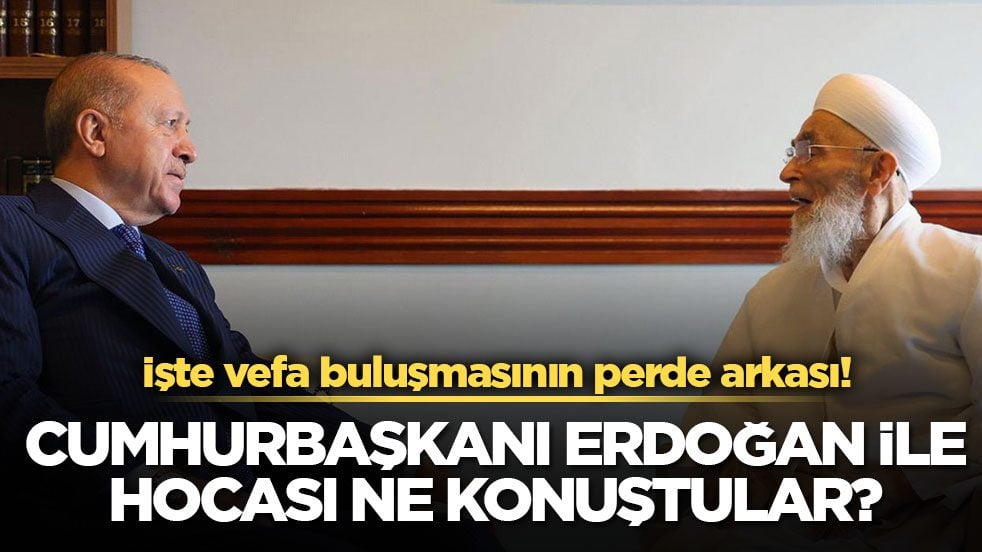 İşte vefa buluşmasının perde arkası! Cumhurbaşkanı Erdoğan ile hocası ne konuştular?
