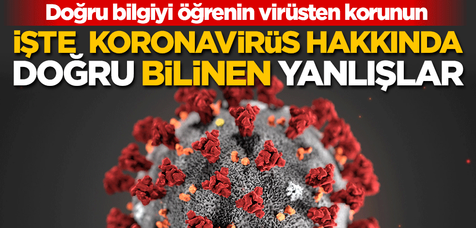 İşte yeni tip koronavirüs (Covid-19) hakkında doğru bilinen yanlışlar
