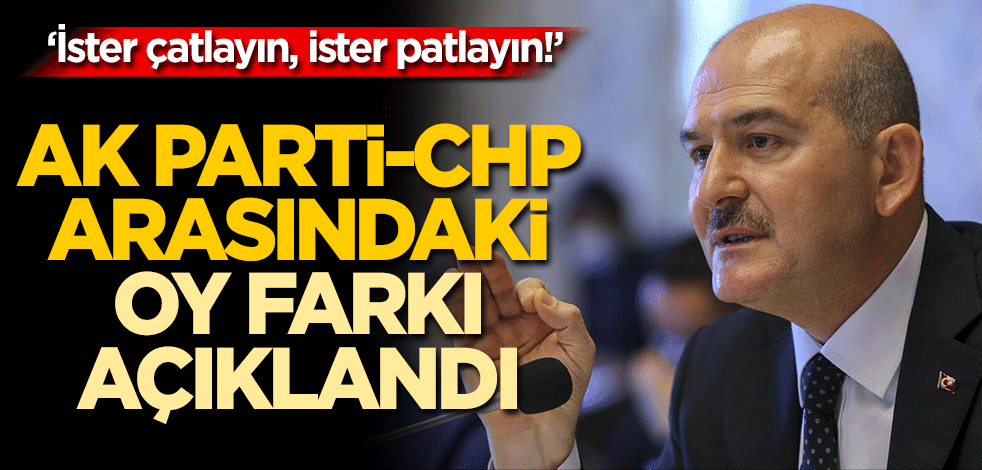 'İster çatlayın, ister patlayın' Bakan Soylu AK Parti'nin oyunu açıkladı