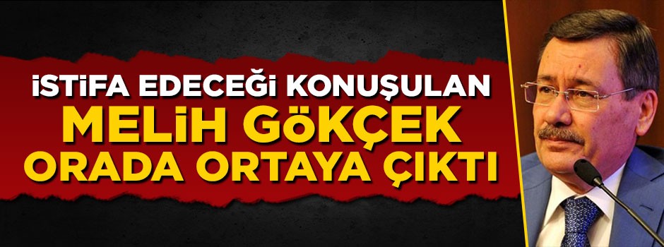 İstifa edeceği konuşulan Melih Gökçek maç seyrederken görüldü