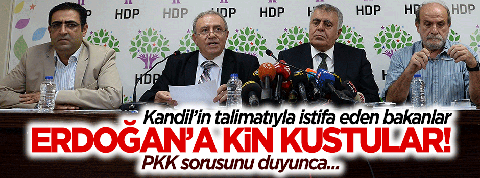 İstifa eden HDP'li bakanlar nefret kustu