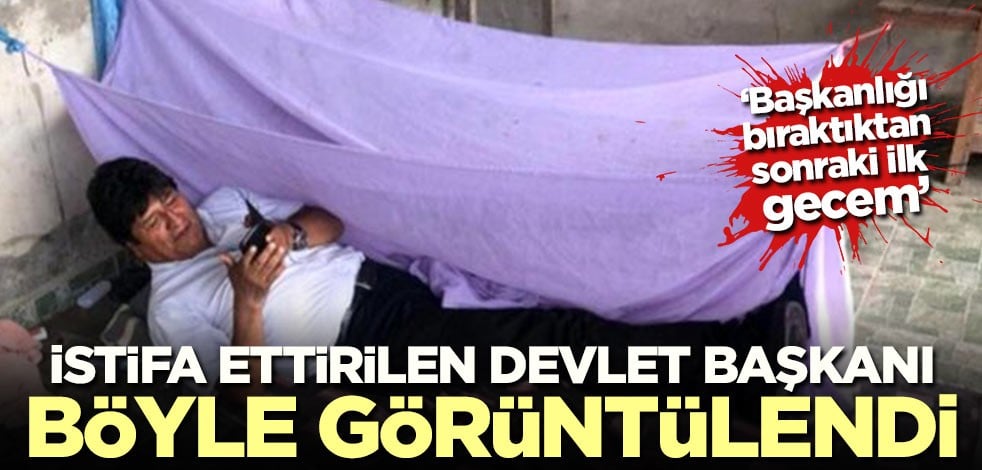 İstifa ettirilen devlet başkanı ilk gecesini böyle geçirdi