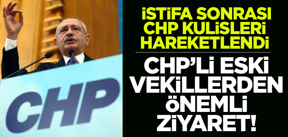 İstifa sonrası hareketlilik devam ediyor! CHP'li eski vekillerden önemli ziyaret