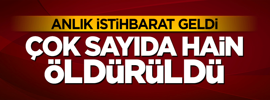 İstihbarat geldi! 27 PKK'lı terörist öldürüldü
