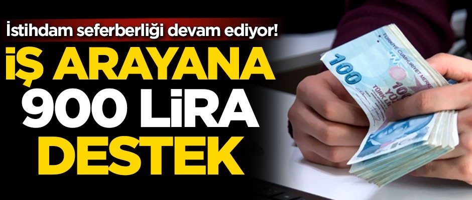İstihdam seferberliği devam ediyor! İş arayana 900 lira destek