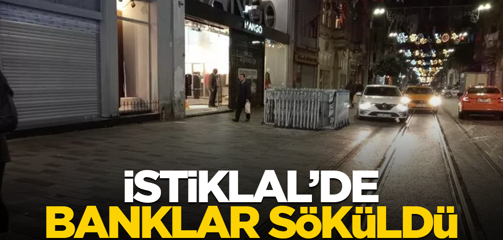 İstiklal Caddesi'nde yeni önlemler: Banklar kaldırıldı