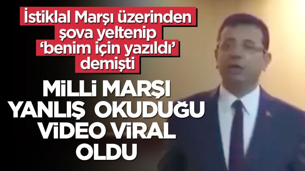 İstiklal Marşı üzerinden şova yeltenip ‘benim için yazıldı’ demişti! Milli Marşı yanlış okuduğu video viral oldu