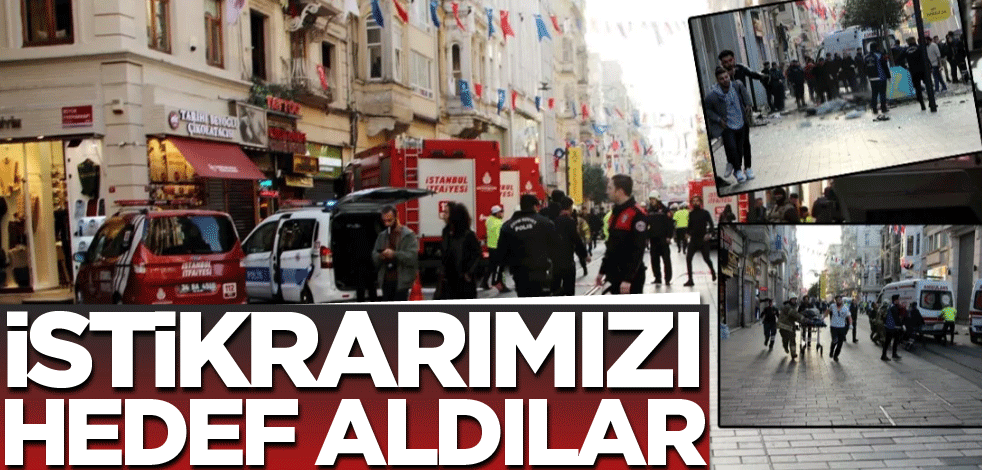 İstikrarımızı hedef aldılar