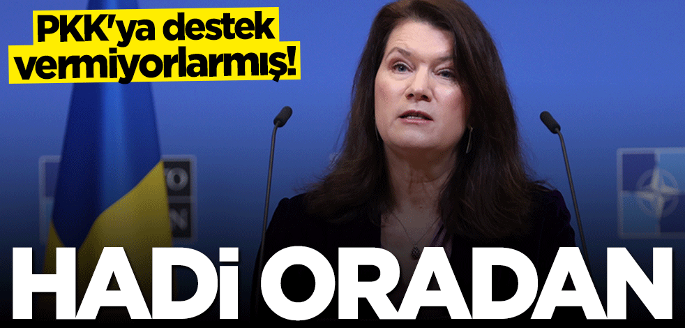 İsveç PKK'ya destek vermiyormuş... Hadi oradan!