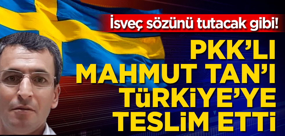 İsveç sözünü tutacak gibi! PKK’lı Mahmut Tan’ı Türkiye’ye iade etti