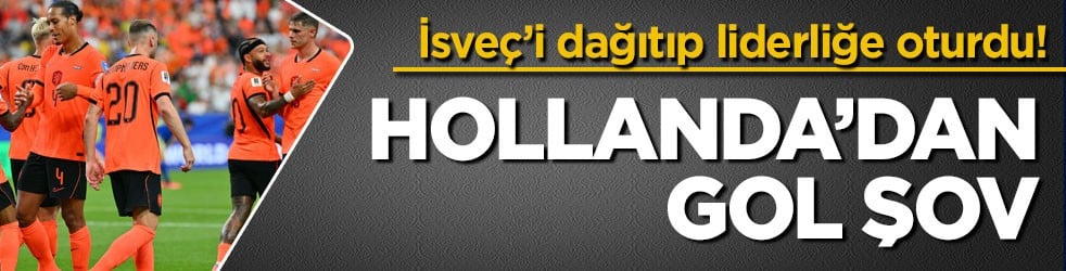 İsveç’i dağıtıp liderliğe oturdu! Hollanda’dan gol şov