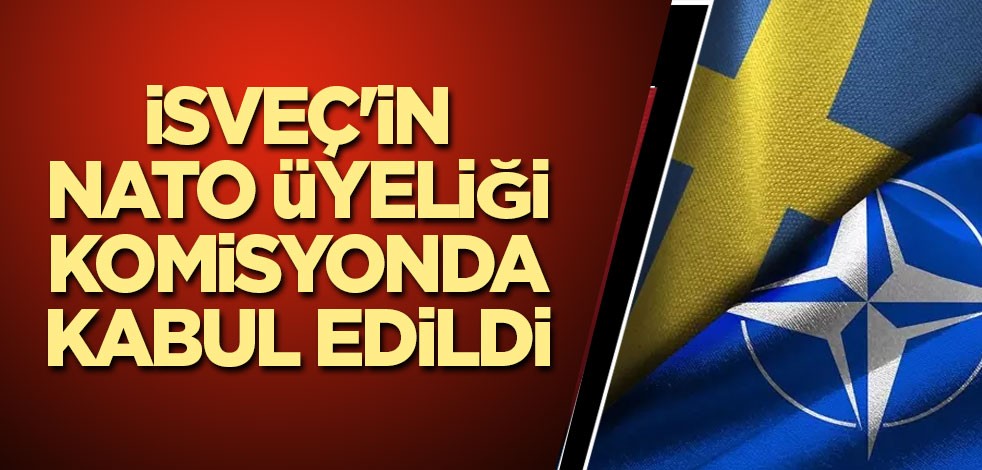İsveç'in NATO üyeliği komisyonda kabul edildi
