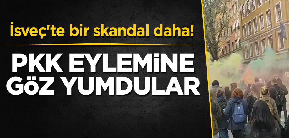 İsveç'te bir skandal daha! PKK eylemine göz yumdular