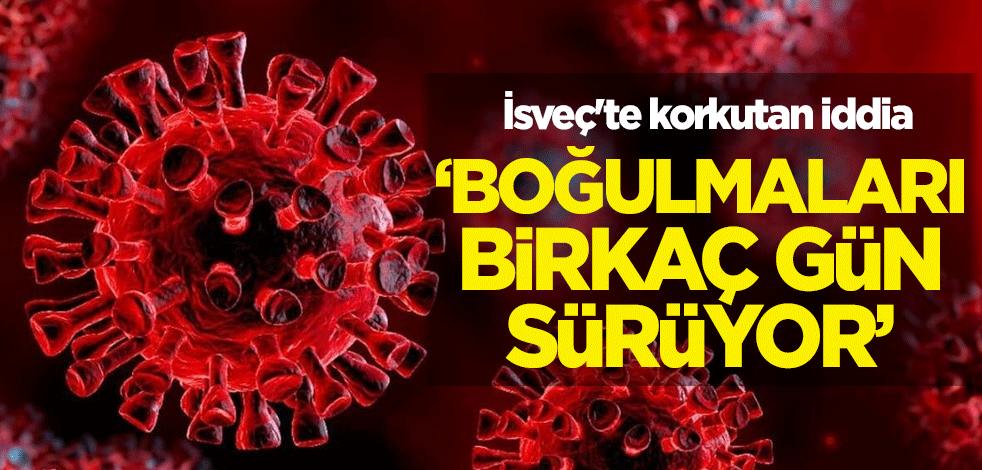 İsveç'te korkutan iddia! 'Boğulmaları birkaç gün sürüyor'