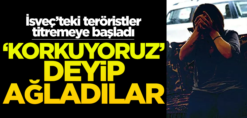 İsveç'teki teröristler titremeye başladı! "Korkuyoruz" deyip ağladılar