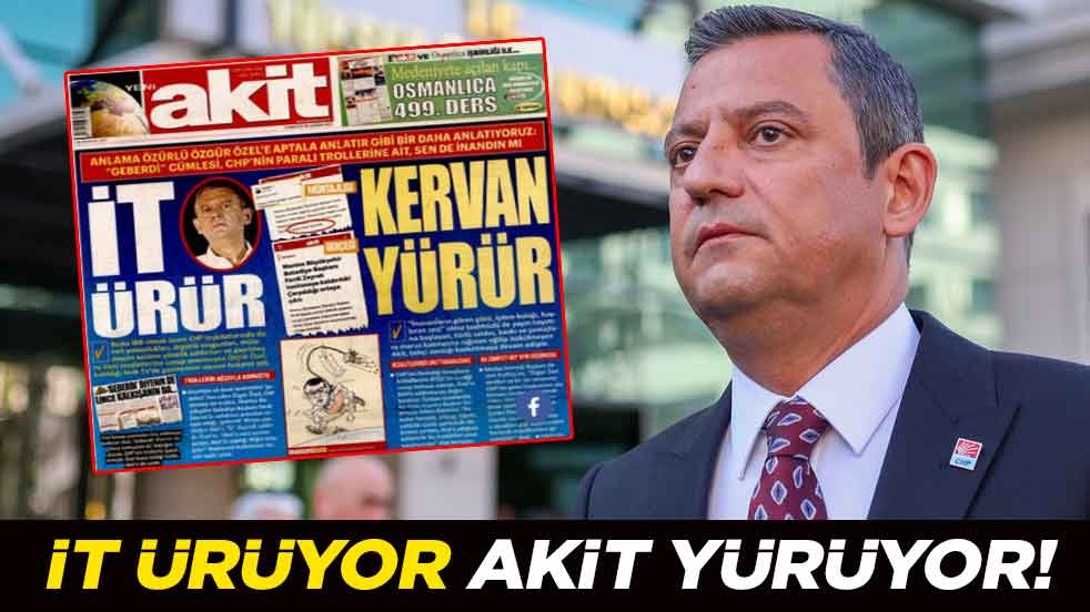 İt ürüyor Akit yürüyor!