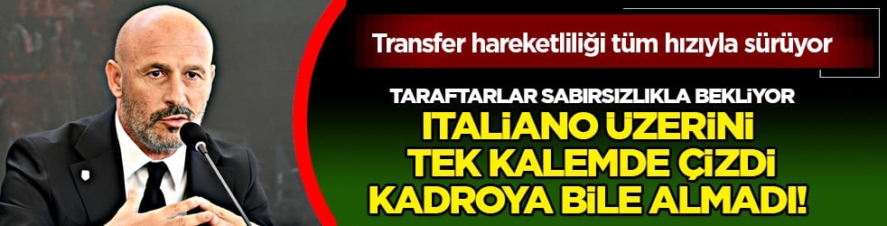 Italiano üzerini tek kalemde çizdi! Artık rüyasında görür formayı...