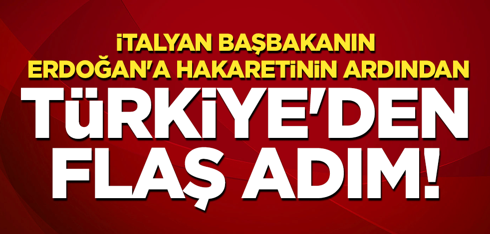 İtalya Başbakanı Draghi'nin Erdoğan'a hakaretinin ardından Türkiye'den flaş adım!
