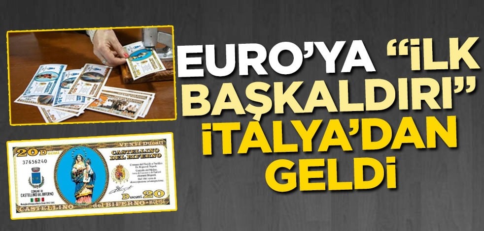İtalya'da bir kasaba Euro'ya karşı kendi paralarını bastılar