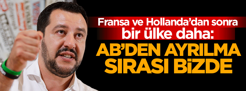 İtalya'da da AB'den ayrılma sesleri yükseliyor