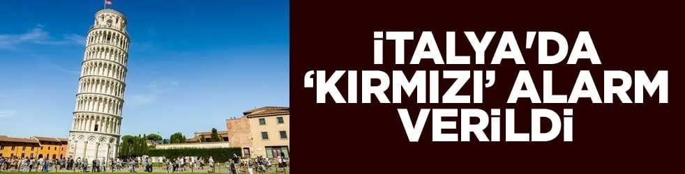 İtalya'da "kırmızı" alarm verildi