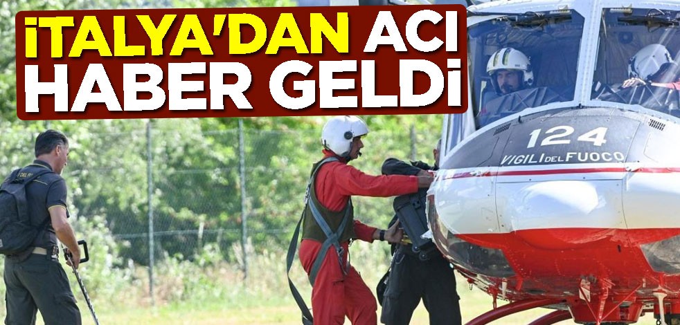 İtalya'da meydana gelen helikopter kazasında 5 kişinin cansız bedenine ulaşıldı