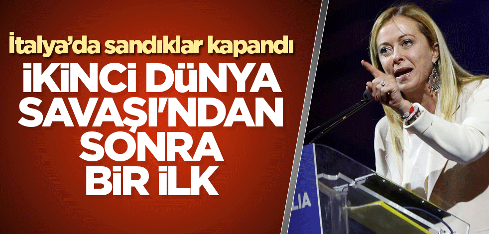 İtalya'da sandıklar kapandı! 2. Dünya Savaşı'ndan sonra bir ilk