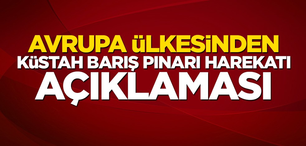 İtalya'dan küstah Barış Pınarı Harekatı açıklaması