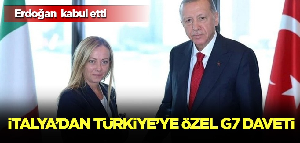 İtalya'dan Türkiye'ye özel G7 daveti! Erdoğan kabul etti