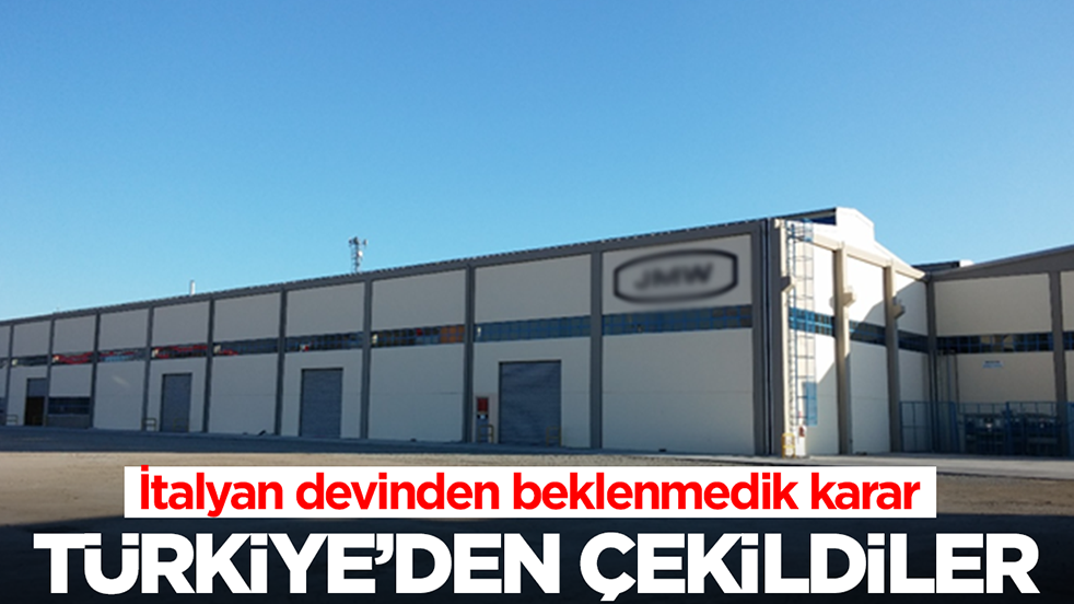 İtalyan devinden beklenmedik karar: Türkiye'den çekildiler