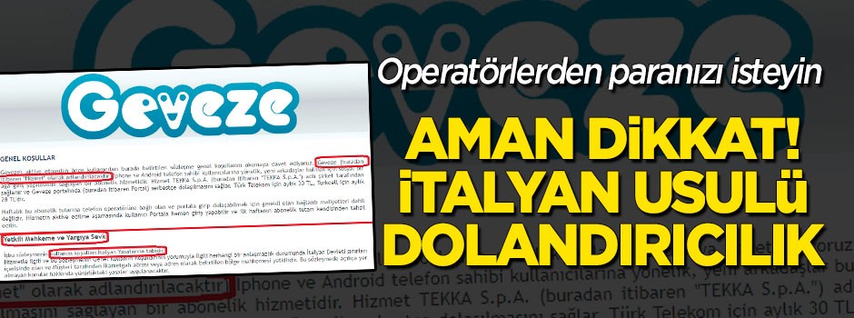 İtalyan usulü dolandırıcılık