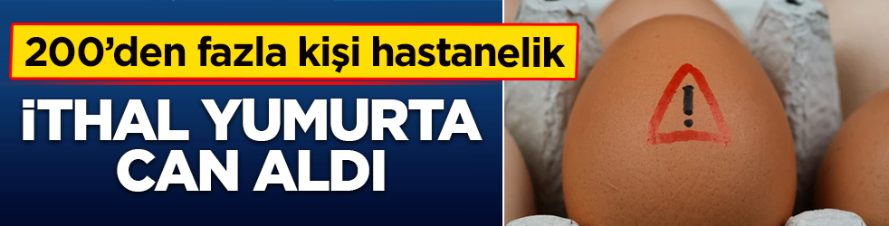 İthal yumurta can aldı: 200’den fazla kişi hastanelik
