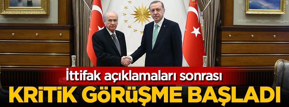 İttifak için ilk zirve başladı