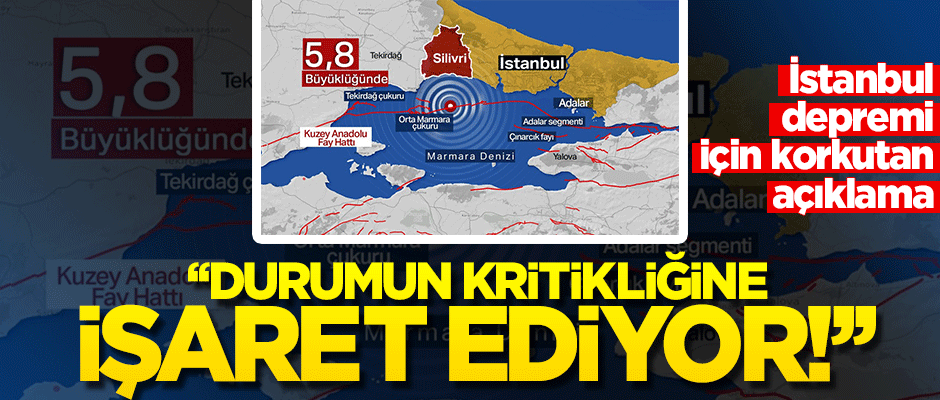 İTÜ'den İstanbul depremi açıklaması: Durumun kritikliğine işaret ediyor!