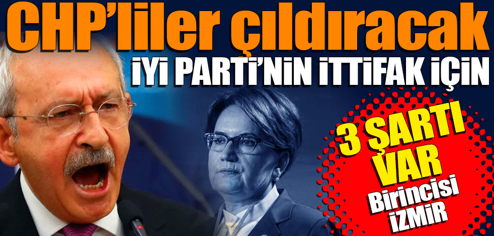 İyi Parti, CHP ile ittifak için İzmir’i istiyor