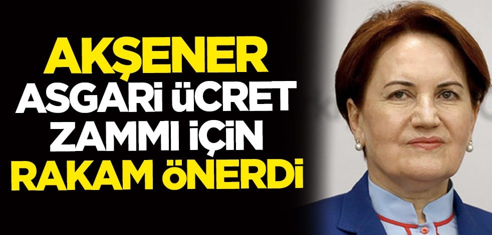 İYİ Parti Genel Başkanı Merak Akşener'den asgari ücret zammı önerisi: 3 bin TL olsun