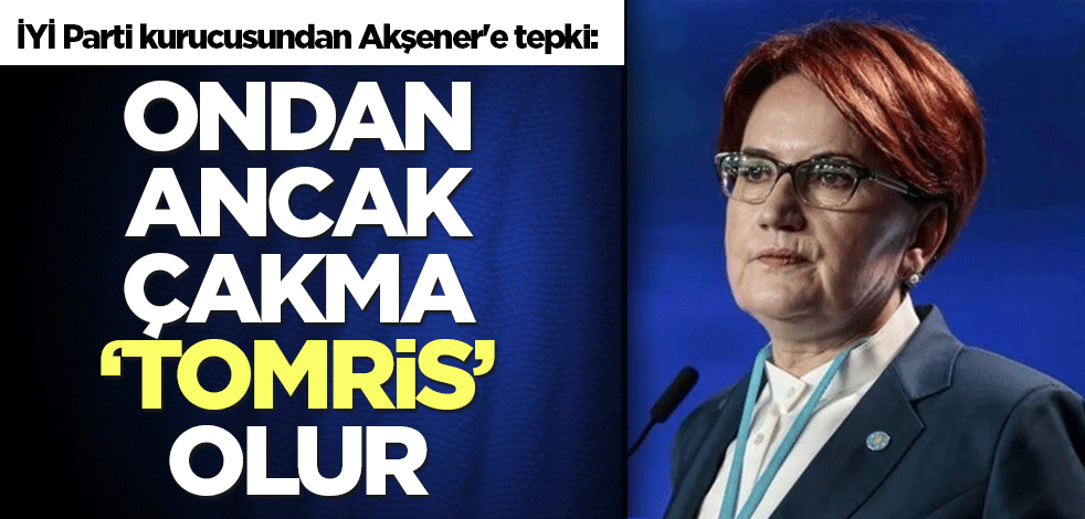 İYİ Parti kurucusundan Akşener'e tepki: Ondan ancak çakma ‘Tomris’ olur