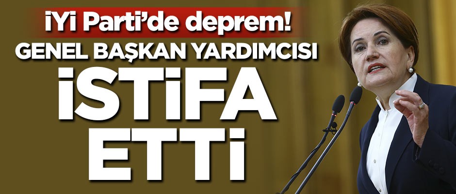 İYİ Parti’de deprem! Genel Başkan yardımcısı istifa etti