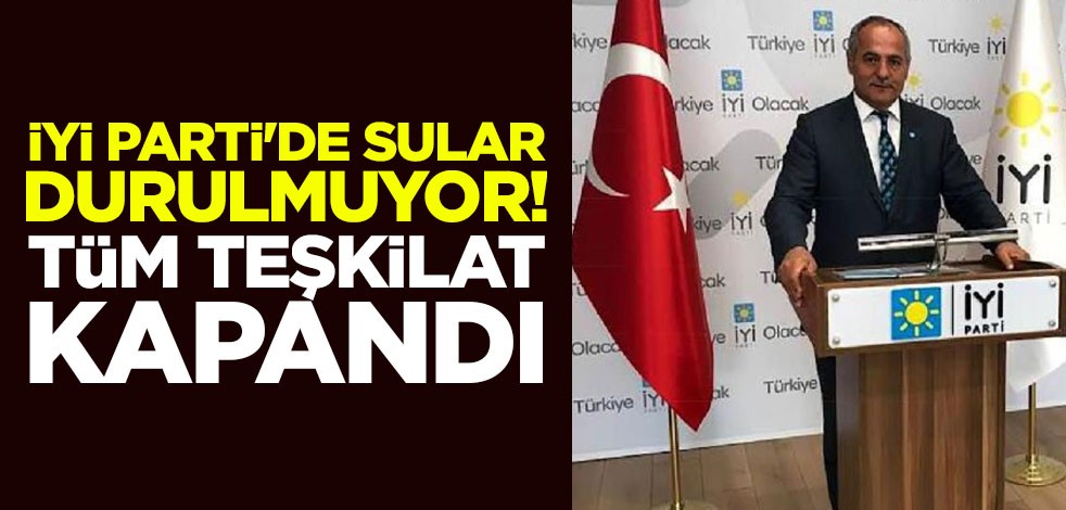 İYİ Parti'de sular durulmuyor! Tüm teşkilat kapandı