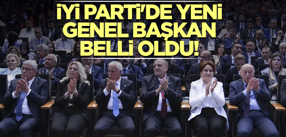 İYİ Parti'de yeni Genel Başkan belli oldu