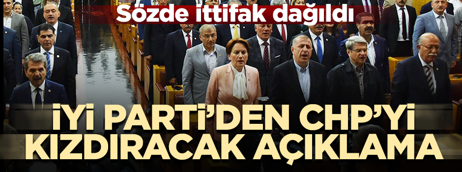 İYİ Parti'den CHP'yi kızdıracak açıklama: Kendi dilimizi belirleyeceğiz
