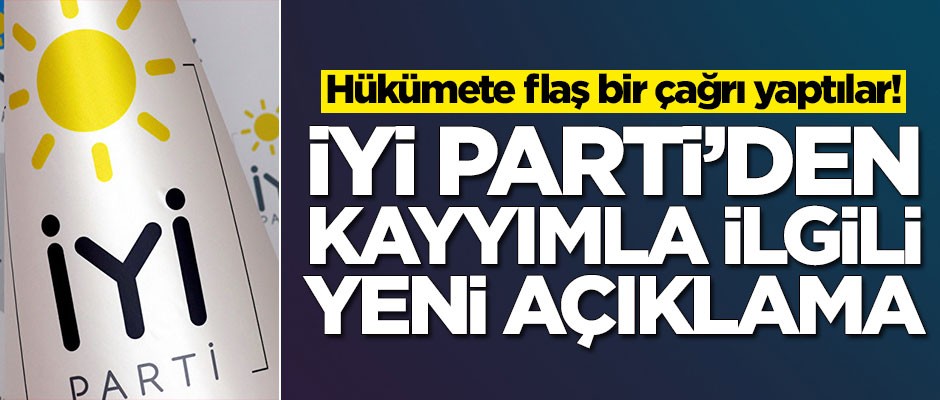 İYİ Parti'den kayyımla ilgili yeni açıklama! Hükümete çağrı yaptılar