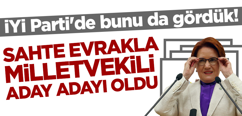 İYİ Parti'den sahte evrakla milletvekili aday adayı oldu