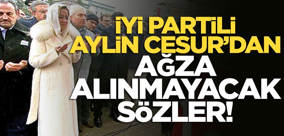 İYİ Partili Aylin Cesur'dan skandal sözler!