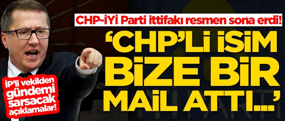İYİ Partili Lütfü Türkkan'dan çok konuşulacak sözler: CHP'li isim bize bir mail attı...