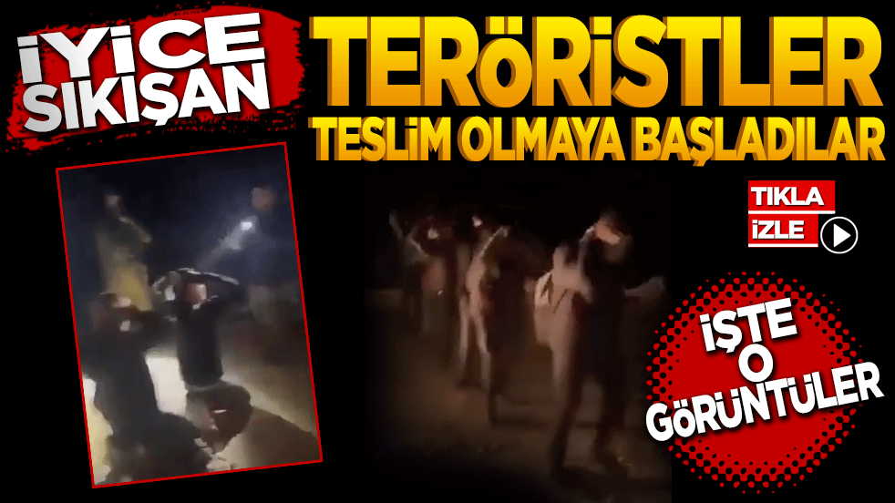 İyice sıkışan PKK-SDG’li teröristler Suriye güçlerine teslim olmak zorunda kaldı! İşte o görüntüler