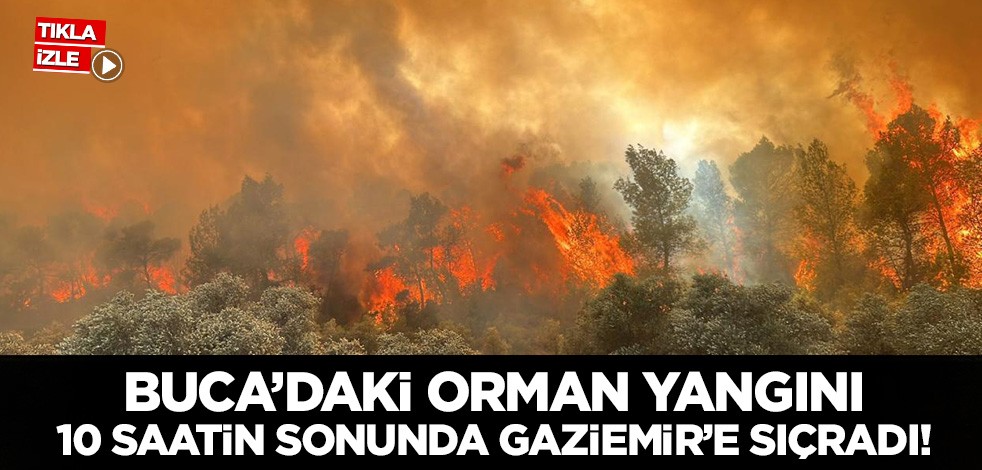 İzmir Buca'da başlayan yangın Gaziemir'e sıçradı! Bölgede bazı evler tahliye edildi