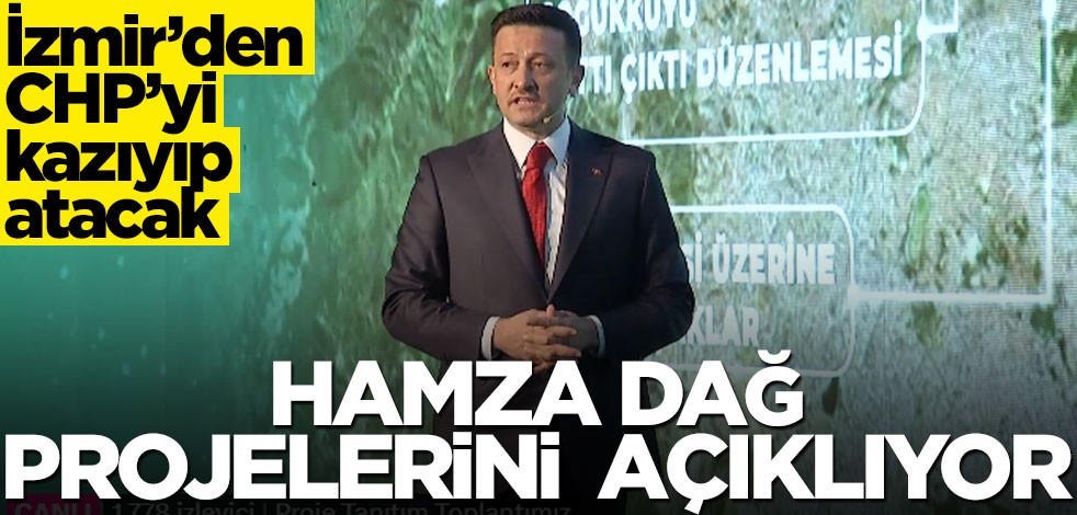 İzmir Büyükşehir Belediye Başkan Adayı Hamza Dağ projelerini açıklıyor