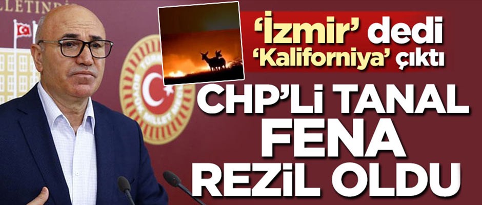 'İzmir' diye paylaştı, 'Kaliforniya' çıktı! CHP'li Tanal fena rezil oldu