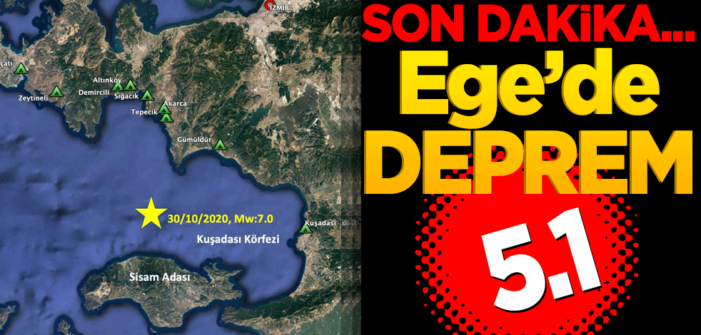 İzmir'de 5.1 büyüklüğünde deprem! Çevre illerde de hissedildi